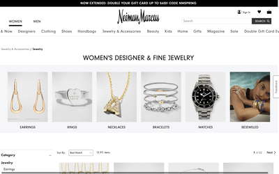 Neiman Marcus website screenshot