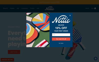 Nettie website screenshot