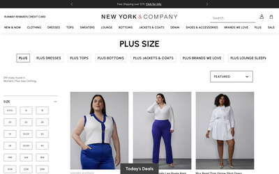New York & Company website screenshot