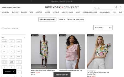New York & Company website screenshot
