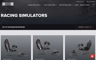 Next Level Racing website screenshot