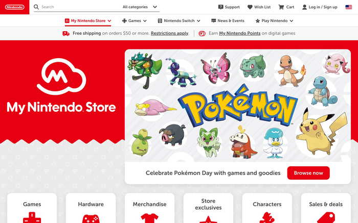 Nintendo Store screenshot
