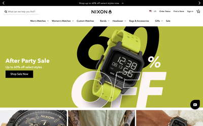 Nixon website screenshot
