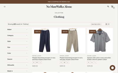 No Man Walks Alone website screenshot