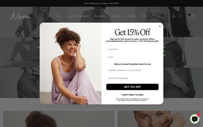 Nom Maternity website screenshot