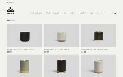 Norden website screenshot