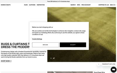 Nordic Knots website screenshot