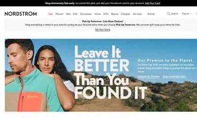 Nordstrom website screenshot