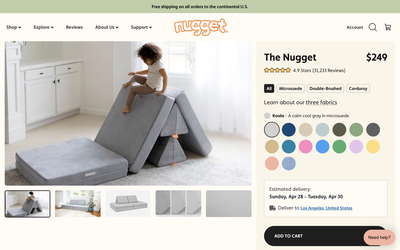 Nugget website screenshot