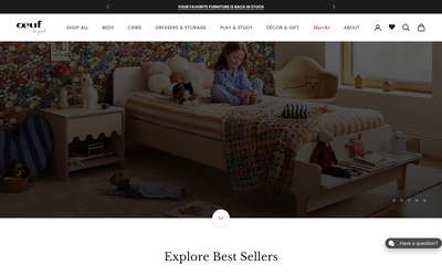 Oeuf NYC website screenshot
