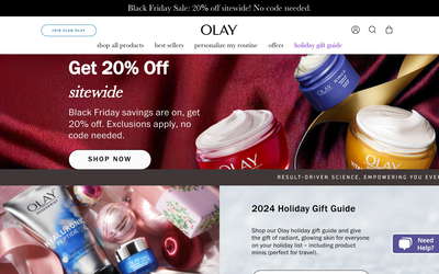 Olay website screenshot