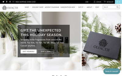 Olfactif website screenshot