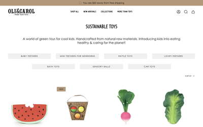 Oli&Carol website screenshot