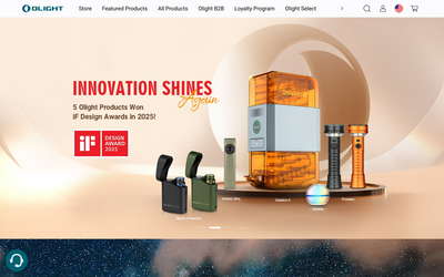 Olight website screenshot