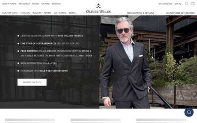 Oliver Wicks website screenshot
