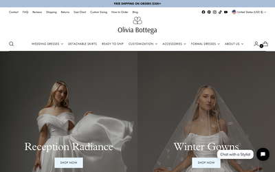 Olivia Bottega website screenshot