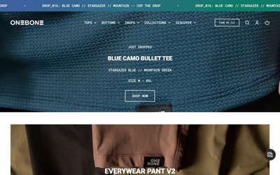 ONE BONE website screenshot