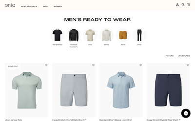 onia website screenshot