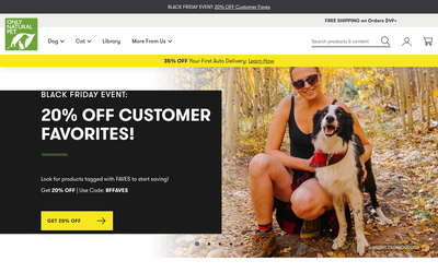 Only Natural Pet website screenshot