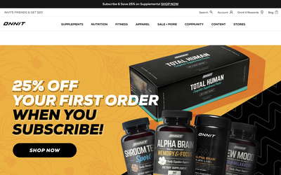 Onnit website screenshot