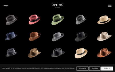 Optimo website screenshot