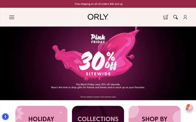 ORLY website screenshot