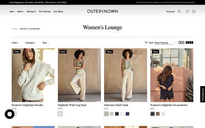 Outerknown website screenshot