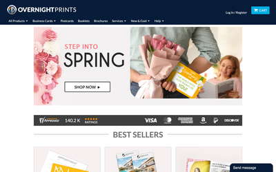 Overnight Prints website screenshot