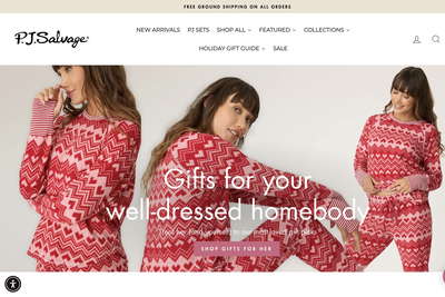 P.J. Salvage website screenshot