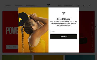 Paddletek website screenshot