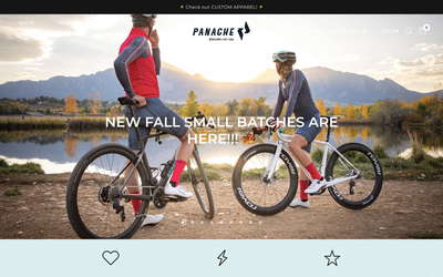 Panache Cyclewear Co. website screenshot