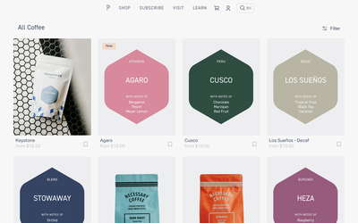 Passenger Coffee website screenshot