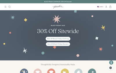 Pehr website screenshot