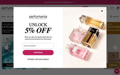 Perfumania website screenshot