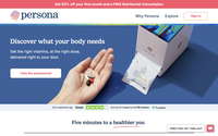 Persona Nutrition website screenshot