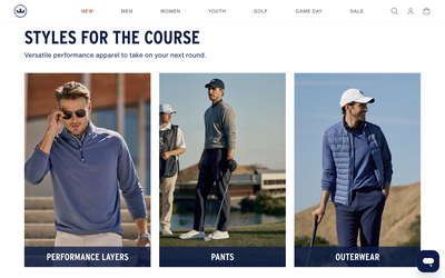 Peter Millar website screenshot