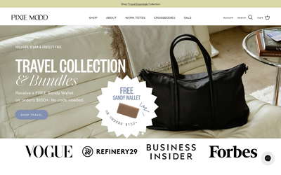 Pixie Mood website screenshot
