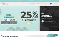 Plank Mattress website screenshot