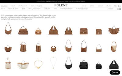 Polène website screenshot