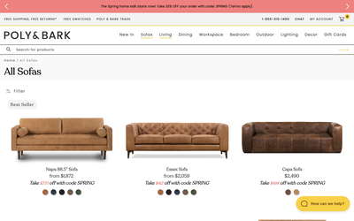 Poly & Bark website screenshot