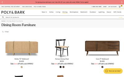 Poly & Bark website screenshot