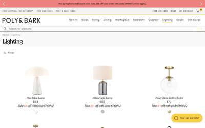 Poly & Bark website screenshot