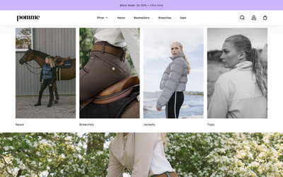 Pomme website screenshot