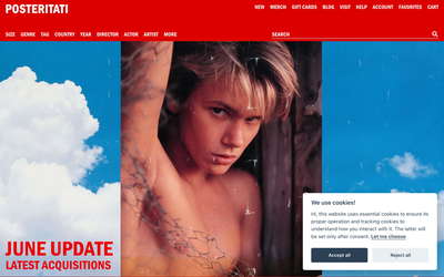 Posteritati website screenshot