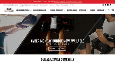 PowerBlock website screenshot