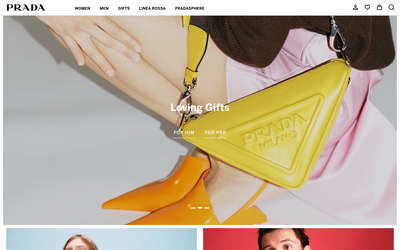 Prada website screenshot
