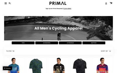 Primal Wear website screenshot