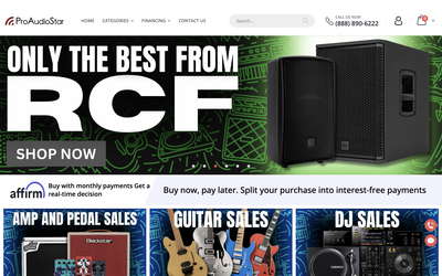 ProAudioStar website screenshot