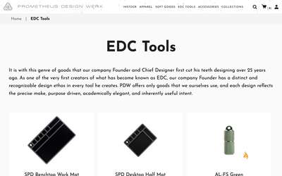 Prometheus Design Werx website screenshot