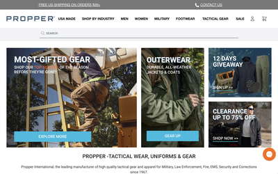 Propper website screenshot